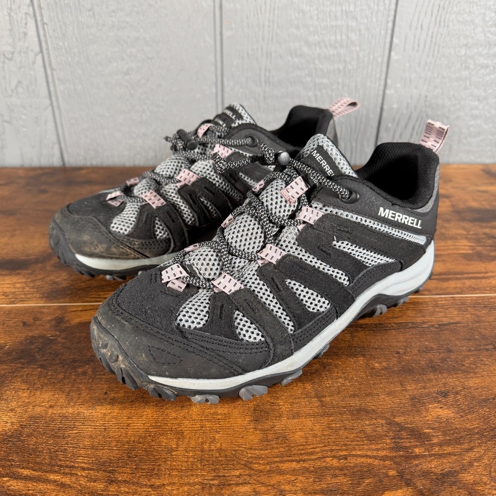 Merrell Alverstone 2 Hiking Shoes Womens Size 9.5 Black Purple Trail J037056